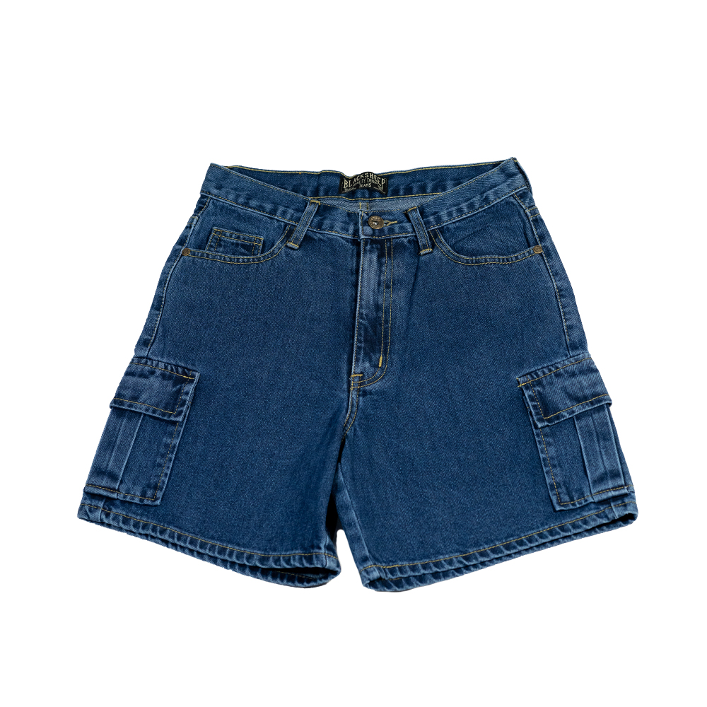 Blacksheepjeans กกางเกงขาสั้นทรงคาร์โก้ 3ส่วน เอวสูงUnisex สีเข้ม รุ่น BSPSI-240607 ราคา 1,690 บาท*ส่งฟรี