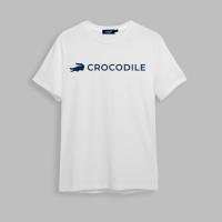 คร็อคโคไดล์เสื้อยืดผู้ชายคอกลมทรงคัสตอมลายกราฟฟิค  CROCODILE MEN CUSTOM FIT CREW NECK T-SHIRT WITH GRAPHIC PRINT