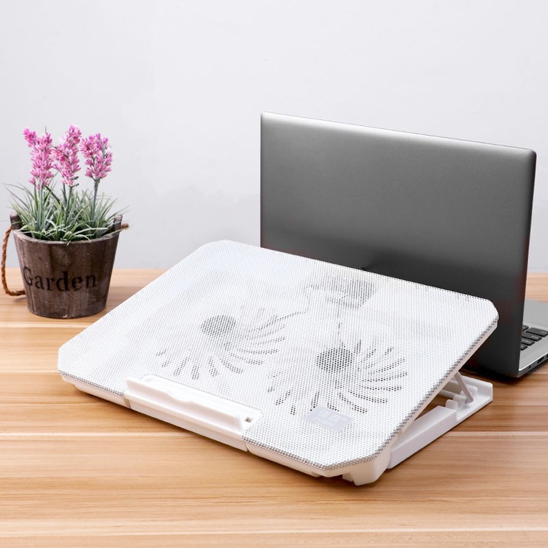 พัดลมโน๊ตบุ๊ค พัดลมรองโน๊ตบุ๊ค Cooling notebook แล็ปท็อปหม้อน้ำคอมพิวเตอร์ฐานทำความเย็นพัดลมระบายความร้อนระบายความร้อนสากล