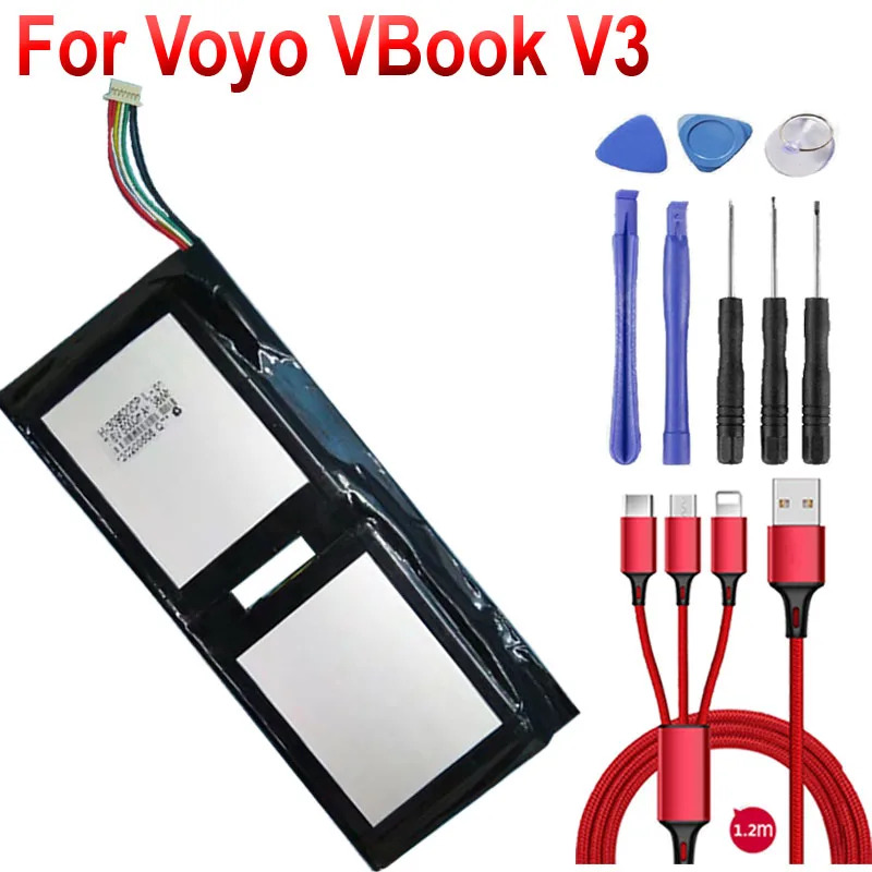 New brand 5000mAh 7.6V Voyo vBook V3 Pentium Edition Ultimate edition fingerprint V3 pro A1 13.3 n3450 3095220 A cell ราคา 2,914 บาท*ส่งฟรี