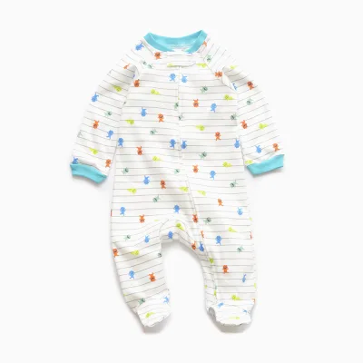 Baby Bodysuit, Baby Pyjamas with 2-way zipper (4)