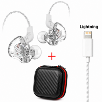 QKZ AK6 Max หูฟังระดับHi-Res หูฟังอินเอียร์ 1 Driver Dynamic อัพเกรดสายได้ เสียงดีเบสแน่นอิมแพคโดนใจ ลงรายละเอียดได้ดี สายยาว 1.2 เมตร หัวเสียบ 3.5 มม. /Type-C/Lightning ส่งจากไทย