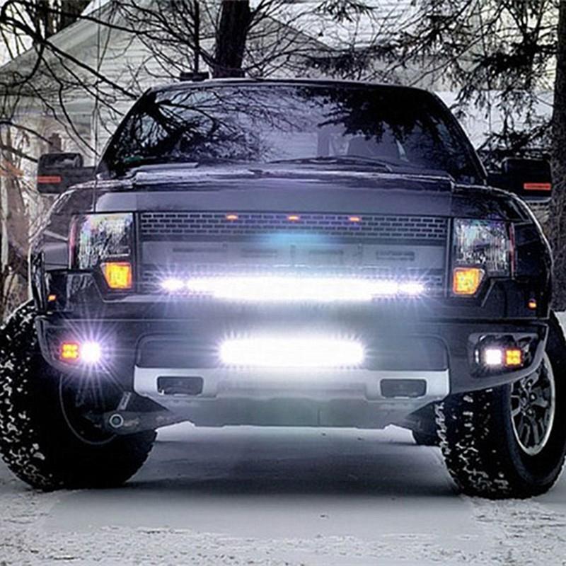 LED Light Bar ไฟรถยนต์ 108 W บาร์รถยนต์ยาว ทรงตรง ไฟหน้ารถ ไฟท้าย สำหรับอะไหล่รถ อุปกรณ์รถยนต์ รถสิบล้อ รถบรรทุก รถ Jeep ATV รถเอทีวี เรือประมง เรือยอชท์ รถบรรทุก รถสิบล้อ เเสงพุ่งสว่างมาก งานพรีเมี่ยม เเสงขาว 12V-24V จำนวน 1 ชิ้น