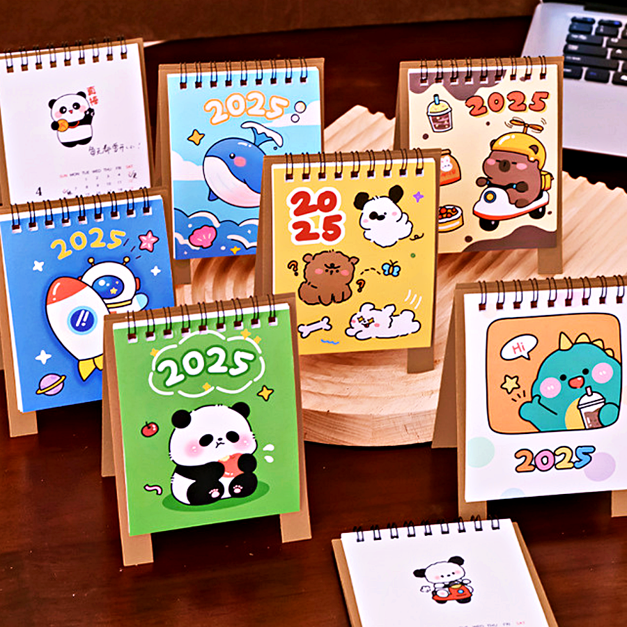 ปฏิทิน น่ารัก ปฏิทินจิ๋ว ตั้งโต๊ะ 2025 2568 ของขวัญ ของชำร่วย แจกปีใหม่ แถมลูกค้า คละลาย ส่งจากกทม.