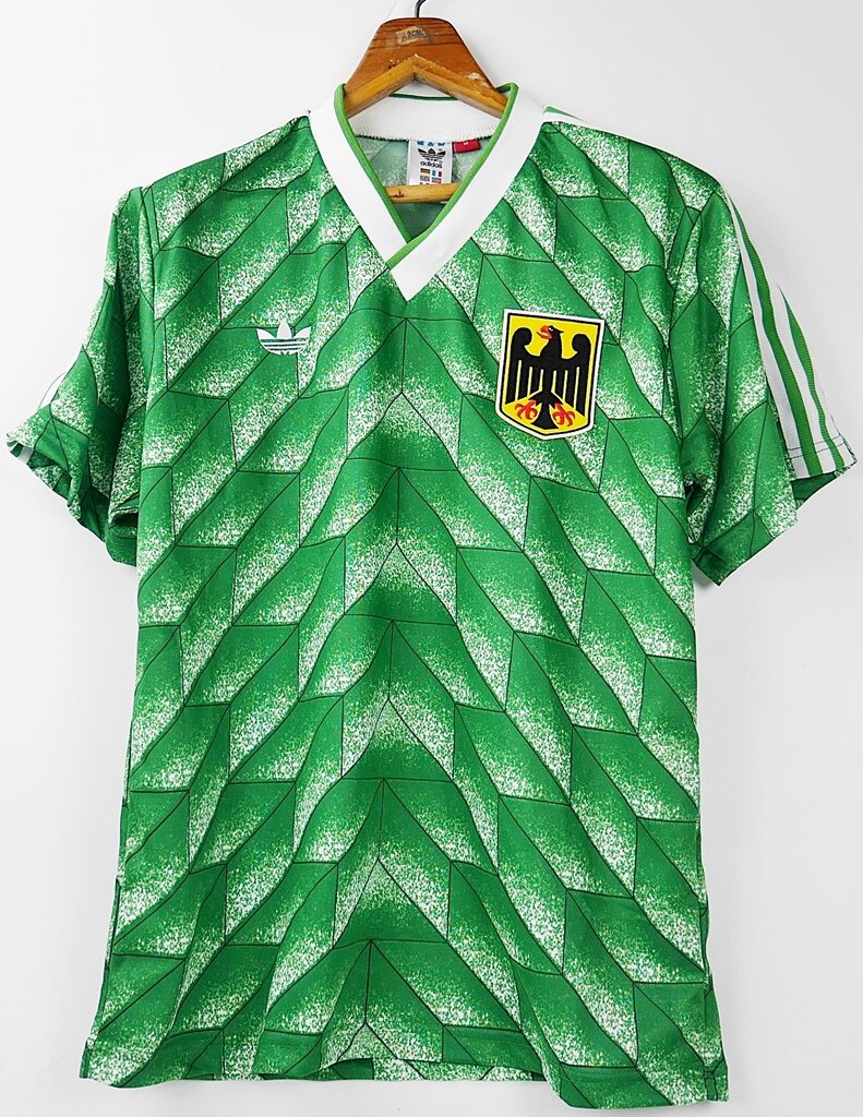 WEST GERMANY OLYMPICS SEOUL AWAY GREEN 1988 RETRO FOOTBALL SHIRT SOCCER JERSEY