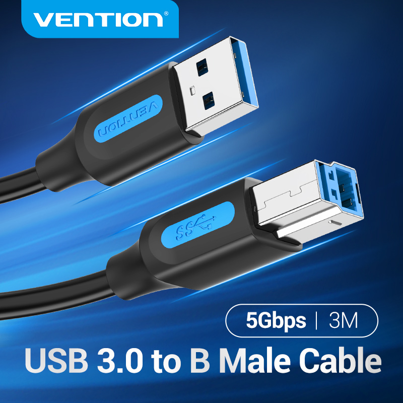 Vention USB 3.0 A Male to B Male Cable USB 3.0 Square Connertor For HDD case Hard Disk  Web Camera USB 3.0 A to B Cable