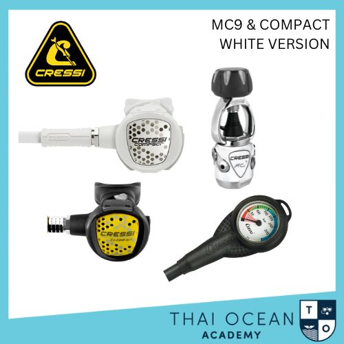 Cressi MC9 & COMPACT WHITE VERSION Regulator Set ราคา 21,240 บาท*ส่งฟรี