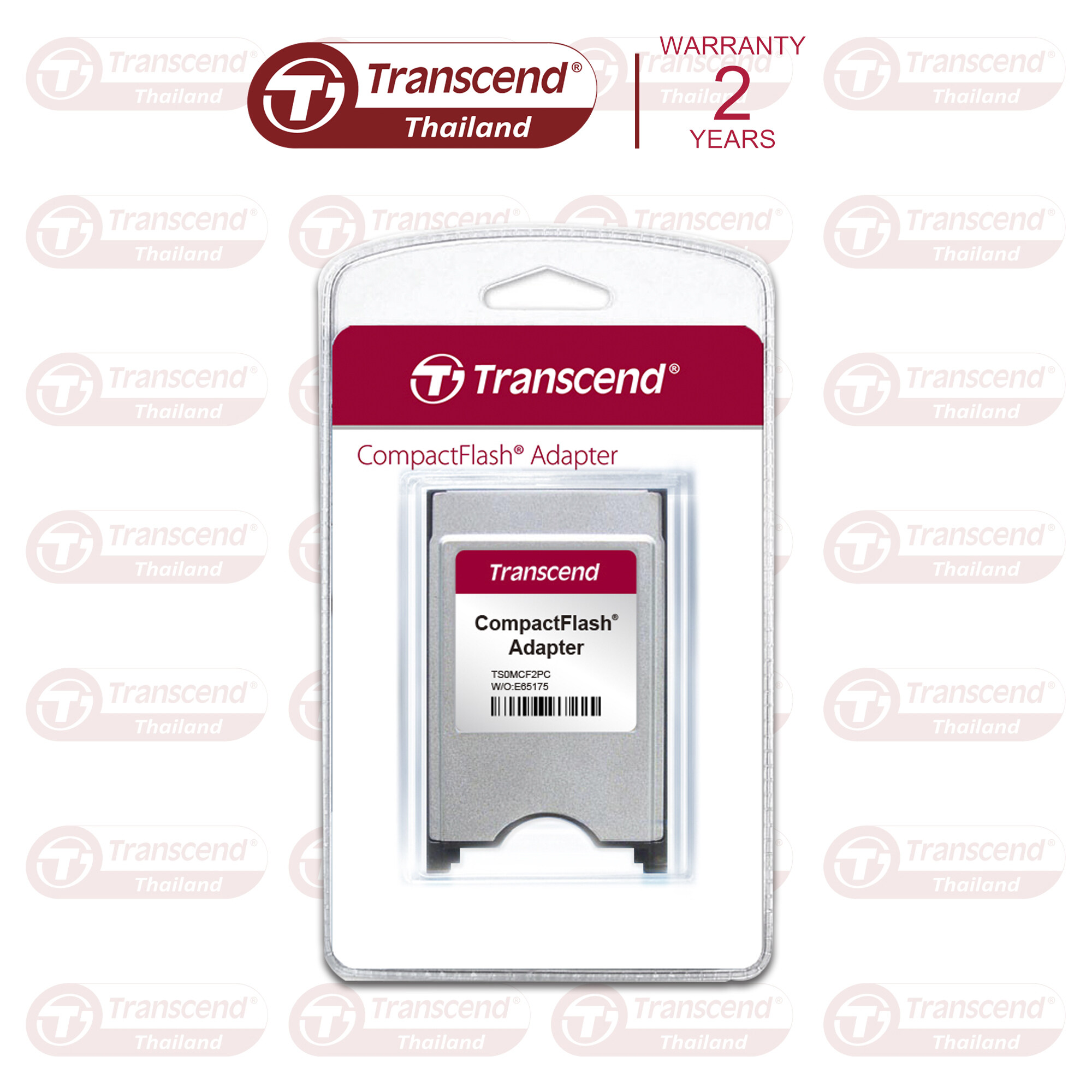 CompactFlash (Type I) Card Adapter : 68 pin PCMCIA : CF Card Adapter : TS0MCF2PC : Transcend - รับประกัน 2 ปี - มีใบกำกับภาษี