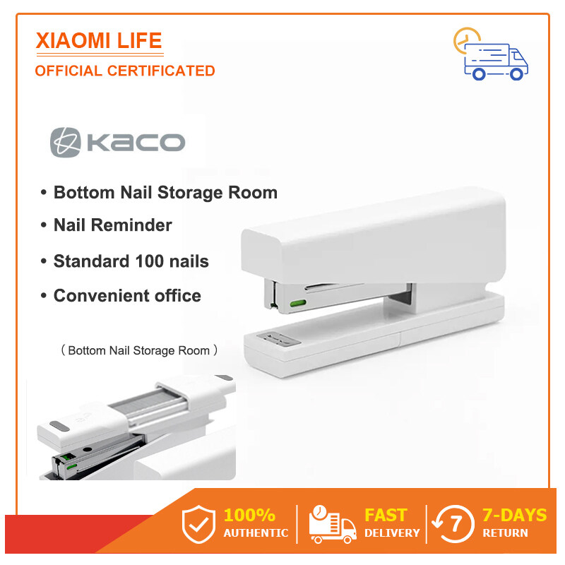 [xiaomi Eco system brand] Kaco LEMO Stapler with 100pcs Staples for Paper for Binding Business School Office Use