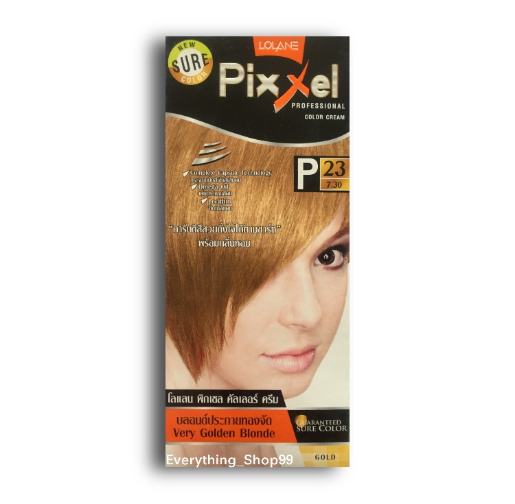 Lolane Pixxel Color Cream โลแลนพิกเซล คัลเลอร์ ครีมเปลี่ยนสีผม สำหรับปิดผมขาว ผมหงอก ทำสีแฟขั่น