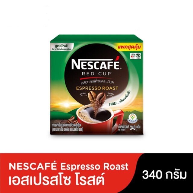 Nescafe Red Cup Espresso Roast เนสกาแฟ เรดคัพเอสเปรสโซ 340 กรัม