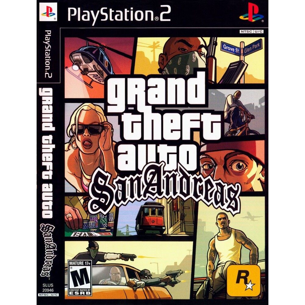 แผ่นเกมส์ Grand Theft Auto SanAndreas PS2 Playstation2 คุณภาพสูง ราคาถูก ราคา 37 บาท*ส่งฟรี