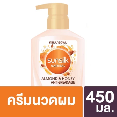 SUNSILK NATURAL Conditioner Almond & Honey Anti-Breakage 450ml