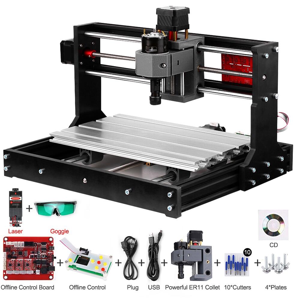 Mini CNC3018 Engraver PRO Laser Engraver Wood CNC Router Machine GRBL ER11 Hobby DIY Engraving Machine for Wood PCB PVC