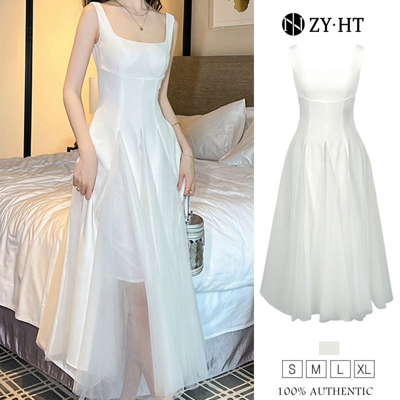 ZY.HT EraVogue เดรสผู้หญิง เดรสสีขาว เดรสทรงเอ เดรสแขนกุด เดรสไฮโซ เดรสออกงาน เดรสไปงานแต่ง เดรสเซ็กซี่ เดรสฝรั่งเศส 9635 ราคา 1,444 บาท*ส่งฟรี