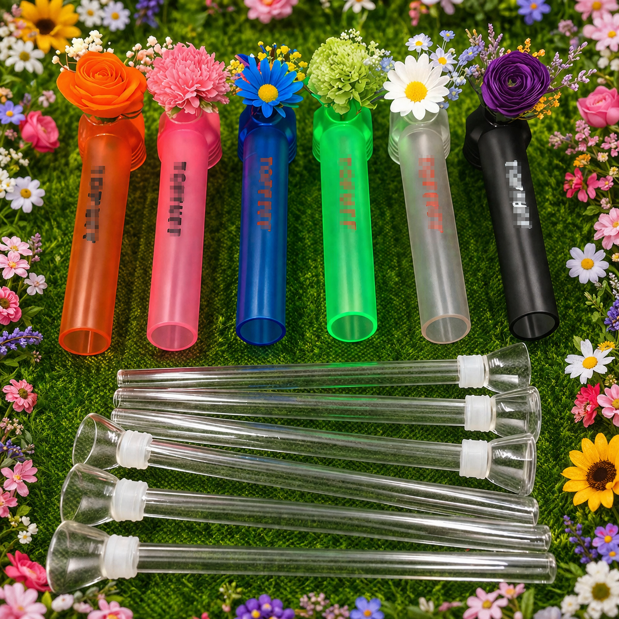 รหัส 420 แจกัน รุ่น แก้วใส อุปกรณ์ครบชุด พร้อมใช้งานได้ทันที แก้วหนาพิเศษ แข็งแรง คัพแก้ว แท่งแก้ว ก้านแก้ว แจกันดอกไม้ แจกันใส่ดอกไม้ แจกันตกแต่งบ้าน