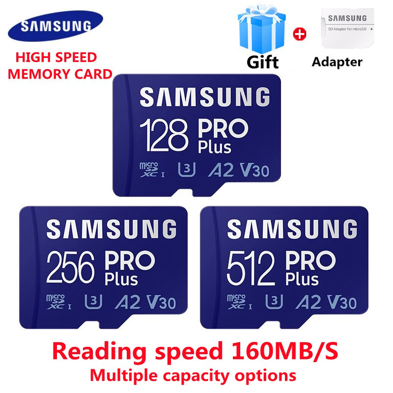 ซัมซุง Samsung PRO Plus micro SDXC 32GB/64GB/128GB /256GB /512GB ราคา 131 บาท*ส่งฟรี