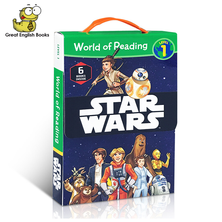 (กล่องมีรอยบุบ Damaged Box)  สินค้าลิขสิทธิ์แท้ (Original) Star Wars World of Reading Level 1 ( 6 Books box set)