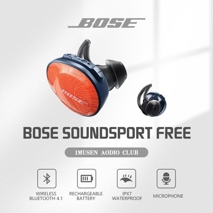 หูฟังบลูทูธ โบสBose SoundSport Free True Wireless Bluetooth หูฟังโบส หูฟังบลูทูธ หูฟังไร้สาย เครื่องเสียง n-Ear Earphone Wireless Headphones