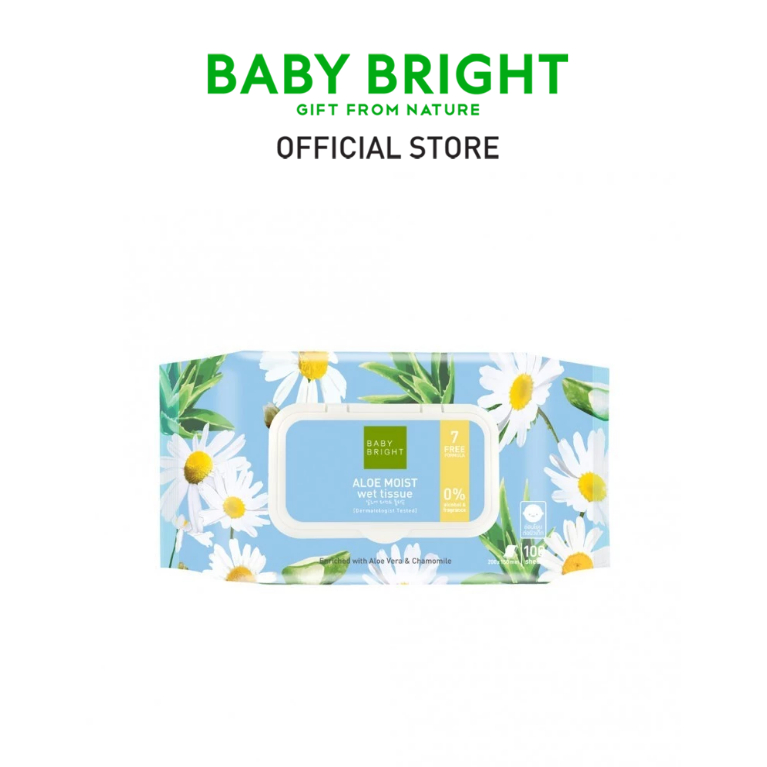 Baby Bright Aloe Moist Wet Tissue 100Sheets ราคา 139 บาท*ส่งฟรี