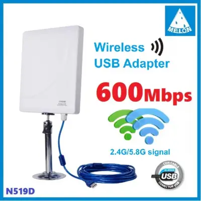 USB Wifi Adapter 600Mbps High Power ตัวรับสัญญาณ Wifi ระยะไกล สัญญาณแรงสุดๆ