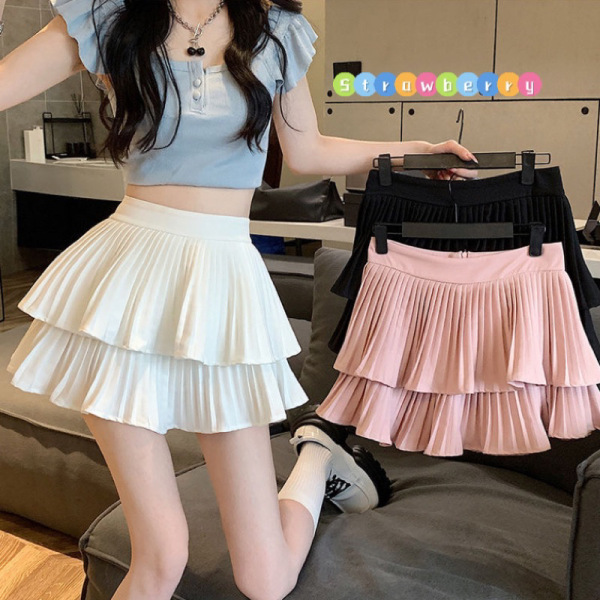 Selina Strap Ankle Dress Strawberry Pink Aop