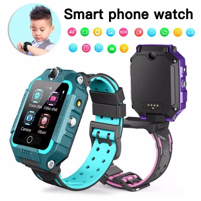 (COD) Tongbao Q12F Smartwatch untuk Anak-anak 4G 360 Derajat Flip Berputar Panggilan Video Anak IP67 Tahan Air Watch Pintar Telepon Jam Tangan Pria Anti air Imoo Anak Frozen T10 Z6 Asli Dual Kamera