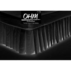 OHM Bed Skirt-กระโปรงเตียงแบบจีบรอบ ผ้าเครปซาติน 220 เส้น ขนาด 6 ฟุต