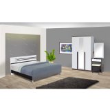 RF Furniture ชุดห้องนอน โอ๊ค/ขาว 6 ฟุต เตียง 6 ฟุต + ตู้เสื้อผ้า3ประตู120cm + โต๊ะแป้ง 60 ชม ( สีโอ๊ค/ขาว ) ราคา 18,900 บาท*ส่งฟรี