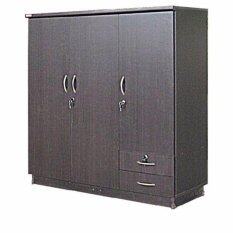 RF Furniture  ตู้เสื้อผ้าไม้ สำหรับเด็ก 120 cm 3ประตูทึบ รุ่น Wk003p-o ( สีโอ๊คเรียบ ) Wardrobe