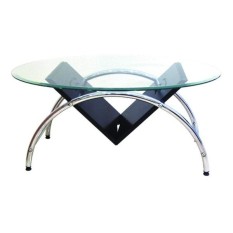 WINNER FURNITURE โต๊ะกลางบาร์โครงเมี่ยม/ไม้แบล็คฯ - สีใส