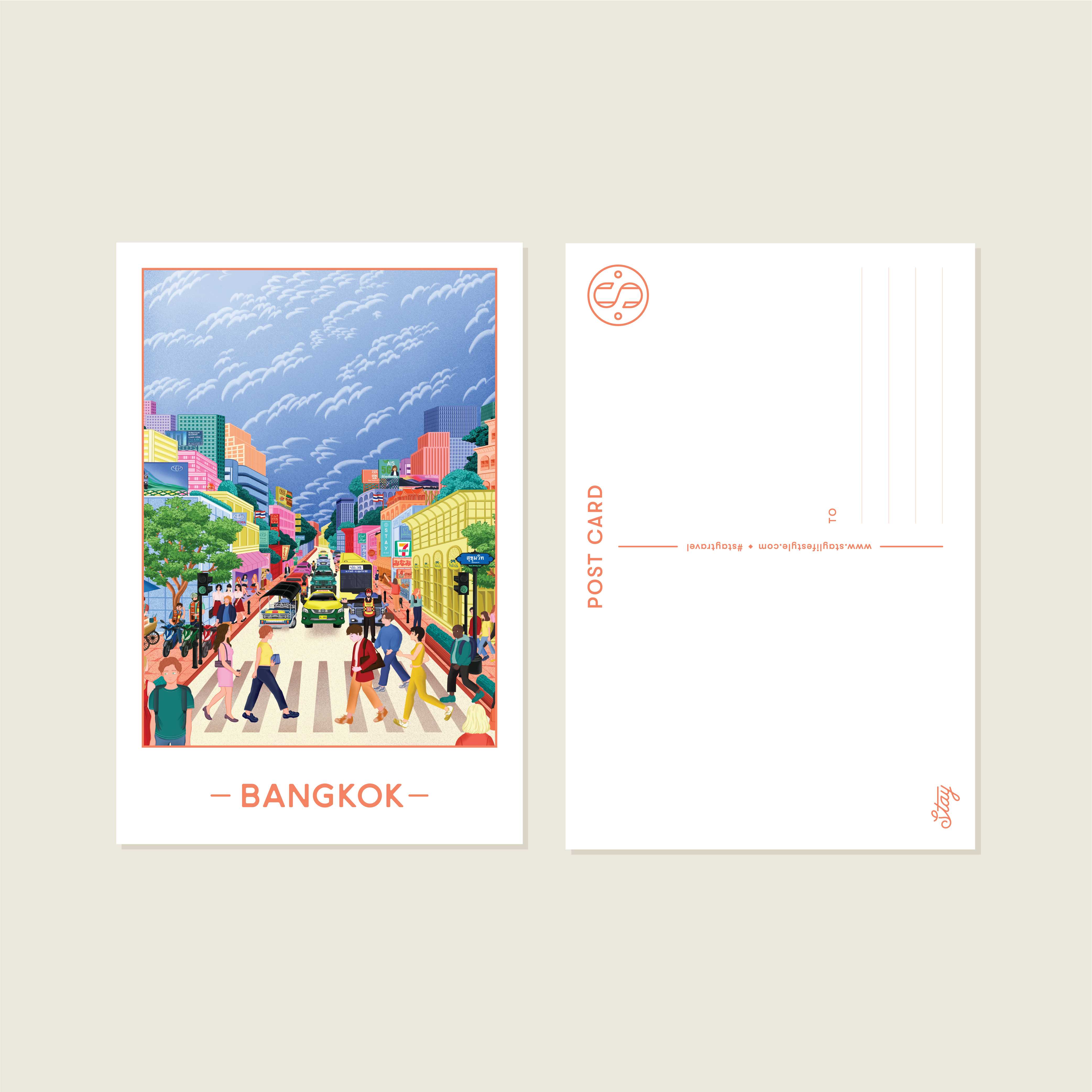โปสการ์ดกรุงเทพ Stay Bangkok Postcard