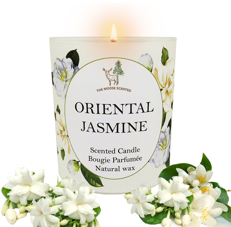 เทียนหอม Soy Wax กลิ่นดอกมะลิ  Oriental Jasmine ให้กลิ่นหอมดอกมะลิยามเช้า