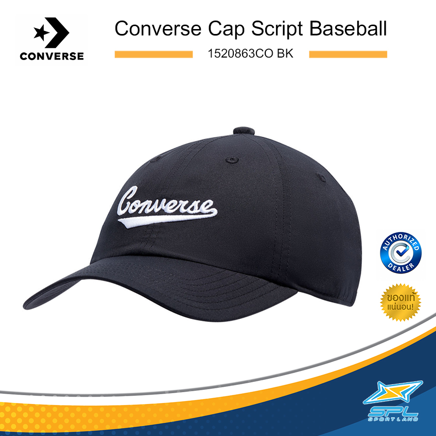 Converse หมวก  Cap Script Baseball 1520863CO BK / NVY / WH [มี 3 สี] (490)