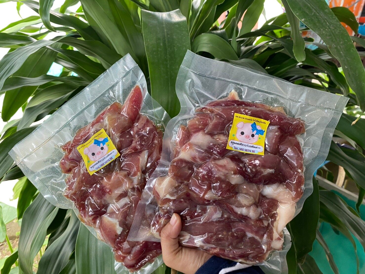 หมูแดดเดียว ขนาด 500 กรัม (ครึ่งกิโล) สูตรหมูติดดาว ราคาถูกและอร่อย