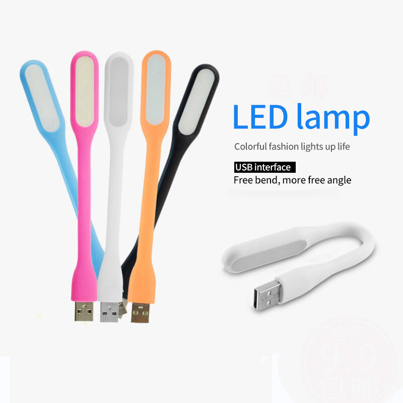 Kingdo LED USB เบา ไฟฉาย โคมไฟ USB แบบพกพา 5 ชิ้น (คละสี)