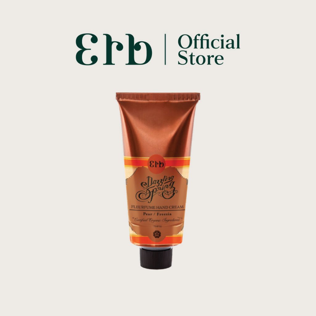 Erb Dazzling Fleurfume Hand Cream 75g. Eib Hand and Nail Care Cream Pear and Freesia Scents Soft and Moisturized Hands, Pleasant to the Touc75 ราคา 720 บาท*ส่งฟรี