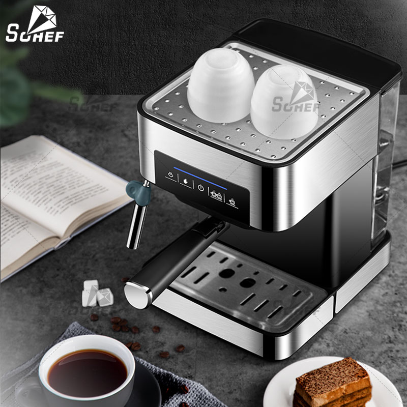 เครื่องชงกาแฟ  เครื่องชงกาแฟอัตโนมัติ แบบหน้าจอสัมผัส ปรับความเข้มข้นของกาแฟได้ สกัดด้วยแรงดันสูง 20 bar ถังเก็บน้ำความจุ 1.5L