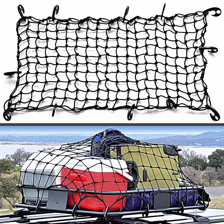 Cargo Net 180x130cm ตาข่ายคลุมของ ตาข่ายคลุมรถ ตาข่าพลาสติก ที่คลุมหลังรถ ที่คลุมหลังคา ตาข่ายคลุมรถกระบะ ตาข่ายคลุมรถกะบะ ตาข่ายคลุมหลังคา ตาข่ายคลุมแร็ค ตาข่ายยางยืดอเนกประสงค์ ตาข่ายคลุมของอเนกประสงค์ ตาข่ายคลุมท้ายรถ ตาข่ายคลุมสัมภาระ ขนาดใหญ่ T0675