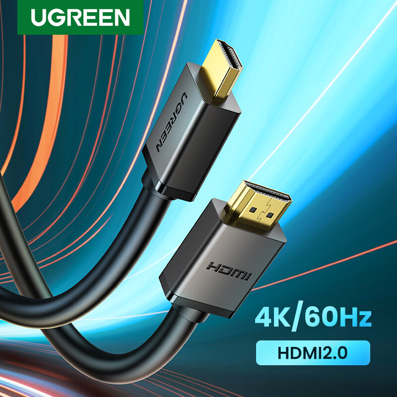 UGREEN 4K HDMI Cable สาย HDMI to HDMI 2.0 4K 60Hz สายต่อจอ HDMI Support 4K, TV, Monitor, Computer, Projector, PC, PS, PS4, Xbox, DVD รุ่น 10107 ราคา 155 บาท*ส่งฟรี