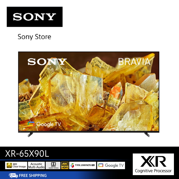 SONY XR-65X90L ทีวี 65 นิ้ว | BRAVIA XR | Full Array LED | 4K Ultra HD | High Dynamic Range (HDR)| Smart TV (Google TV) ราคา  46,990 บาท*ส่งฟรี