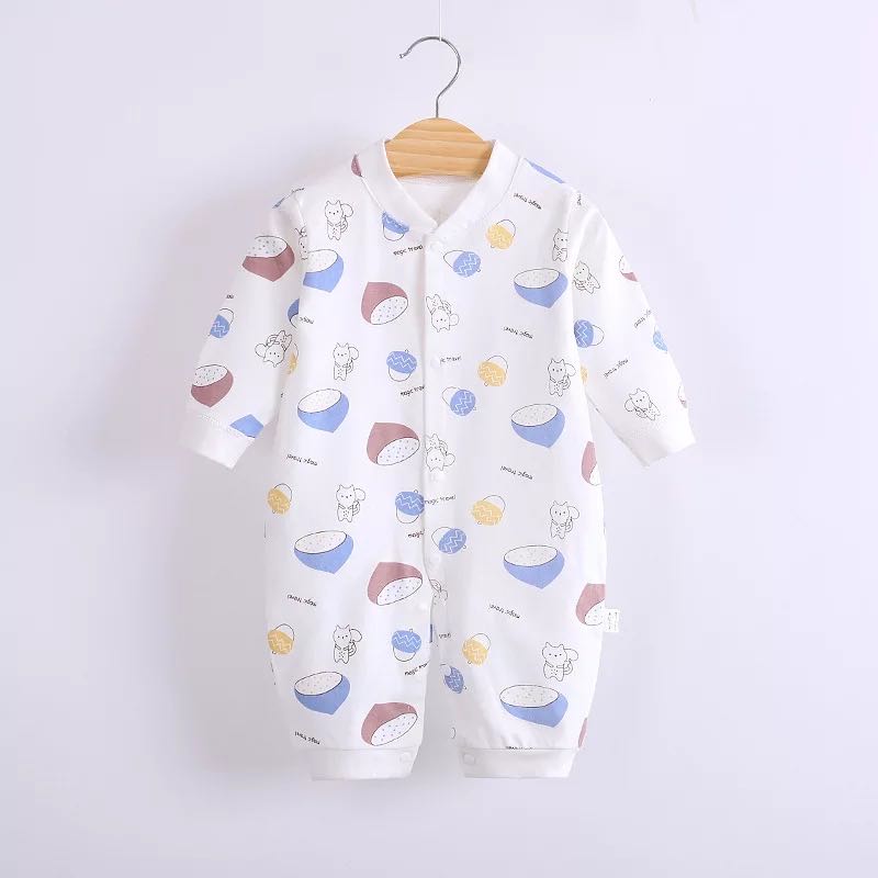 Babyonline(Y286)C5ขายาวกระดุมหน้ารุ่นA ชุดเด็กแรกเกิด เสื้อผ้าเด็กแรกเกิด บอดี้สูทเด็ก ชุดนอนเด็กอ่อน