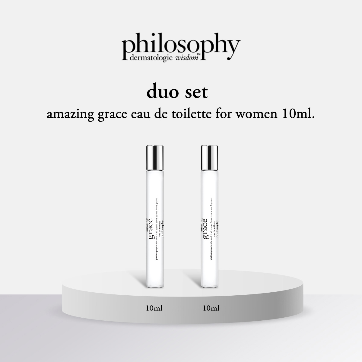 [Exclusive Set] Perfume Philosophy Amazing Grace Eau De Toilette Penspray for Women 10ml Duo Set ราคา 1,400 บาท*ส่งฟรี
