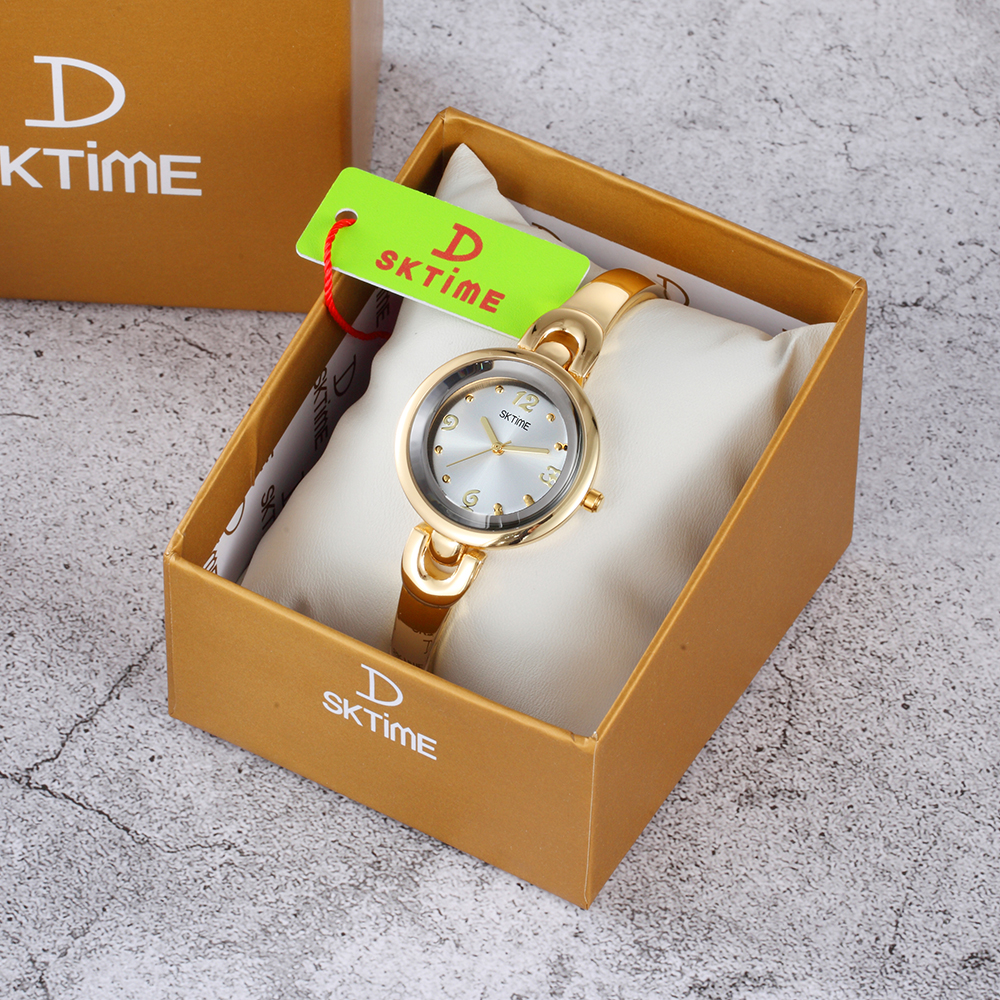นาฬิกา SK Time ของแท้ 100 % รุ่น D21015 กันน้ำได้ พร้อมกล่องแบรนด์