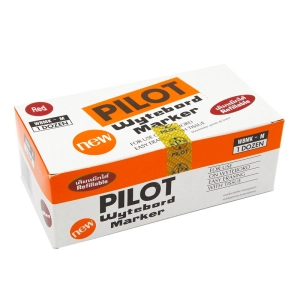 ภาพหน้าปกสินค้าปากกาไวท์บอร์ด Pilot หัวกลม-หัวตัด เติมหมึกได้ (บรรจุ 12 ด้าม) ซึ่งคุณอาจชอบราคาและรีวิวของสินค้านี้