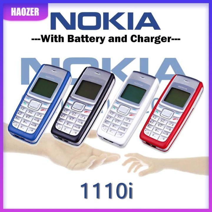 WLLW For Nokia Original Unlocked 1110 1110I Gsm 2G Cheap Phone Multi-Language Good Quality Nokia Cellphone Mobile Phone ราคา 237 บาท*ส่งฟรี