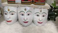 หน้ากาก หน้านาง ปิดทองเค ประดับเพชร แข็งแรง ทนทานตามแบบโบราณ ฝีมือช่างศิลป์ ของที่ระลึก ของตกแต่งบ้าน ของขวัญ รามเกียรติ์ งานฝีมือ khon mask ของสะสม
