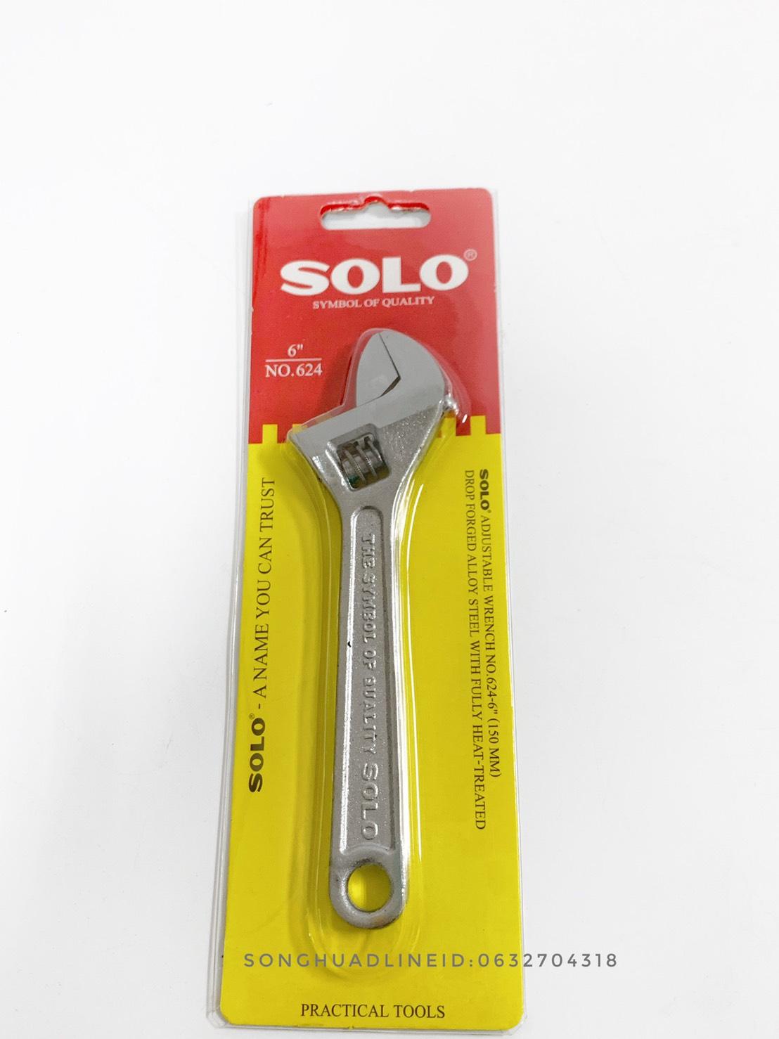 SOLO โซโล ประแจเลื่อนโซโล No.624 ประแจเลื่อน ประแจเลื่อนขนาด 12,10,8,6 นิ้ว สินค้าพร้อมส่ง ของแท้ 100%
