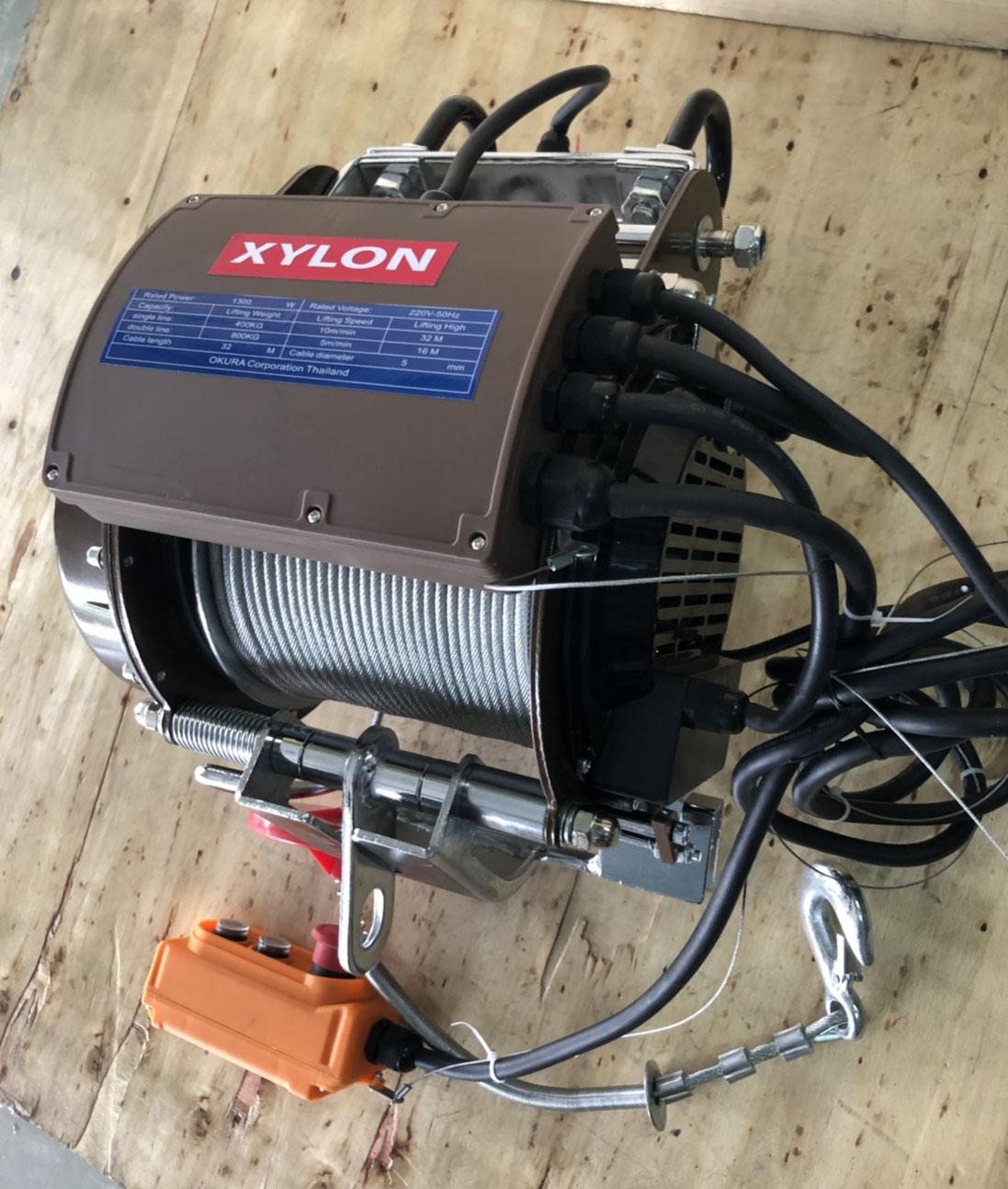 (*ผ่อนได้) รอกสลิงไฟฟ้า 800 KG / 220V Electric Hoists ยี่ห้อ XYLON รุ่น XYL-800KG