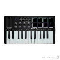 M-VAVE : SMK-25 Midi Keyboard 8 Pads by Millionhead (คอนโทรลเลอร์คีย์บอร์ด USB MIDI 25 คีย์พร้อมแผ่นดรัมแบ็คไลท์ 8 อัน บลูทูธ)
